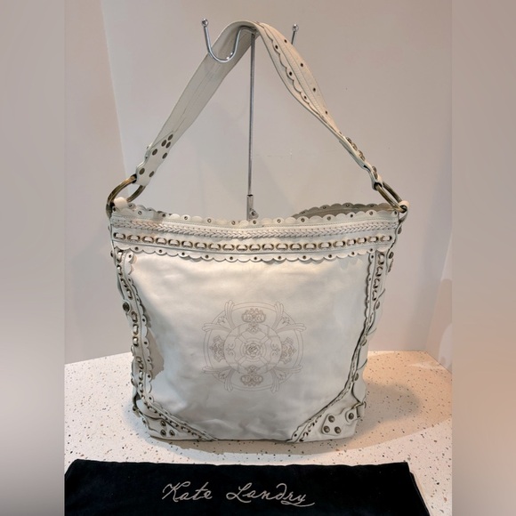 Kate Landry Leather Tote‎ Handbag - Picture 2 of 14